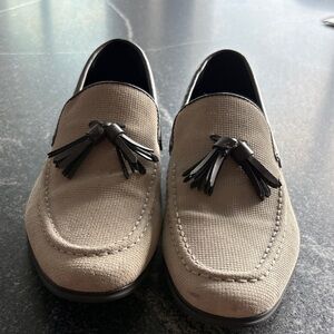 Giorgio Brutini Beige Tassel Loafers